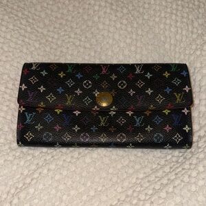 Louis Vuitton Black Multicolor Monogram Wallet